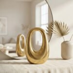 Oval Sculptural Statement Bag-High-Shine Gold